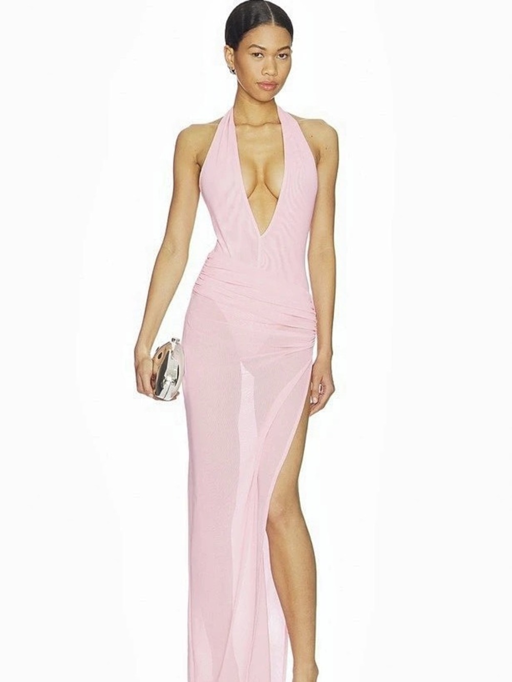 Lielle Maxi dress in baby pink by NBD in XS